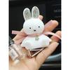 Car Air Freshener Ornament, Miffy Bunny Gypsum Diffuser, Bowknot with Shiny Rhinestones