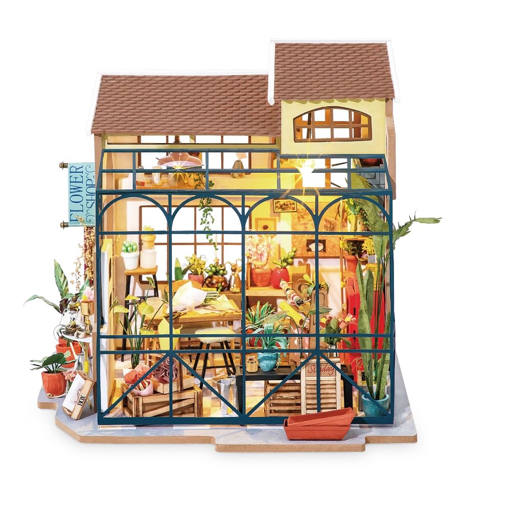 Make It Yourself DIY Miniature House Dollhouse DG Series (flower Shop) with Japanese Instructions