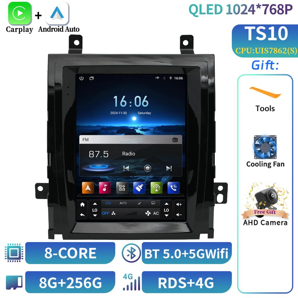 9.7“ For Cadillac Escalade GMT900 3 2006-2014 SLS 2007-2012 Car Radio Carplay Multimedia Player Bluetooth Intelligent Android 14