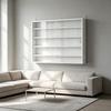 Modern Glass Display Cabinet, Wall-Mounted, Ideal for Presenting Collectibles and Decorative Objects (Only with Wall-Mounted Display Cabinet)