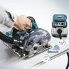 Makita 125мм аккумуляторная пылезащищенная циркулярная пила 18В6Ач с 2 аккумуляторами и кейсом KS513DRGX, зарядное устройство,