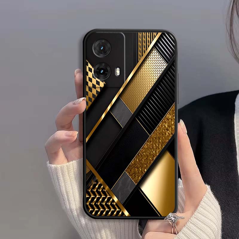 Механический стиль Чехол для телефона Для Motorola G85 Edge 50 G24 G35 G14 G04 40 G72 G34 G G54 G13 G32 5G Черный