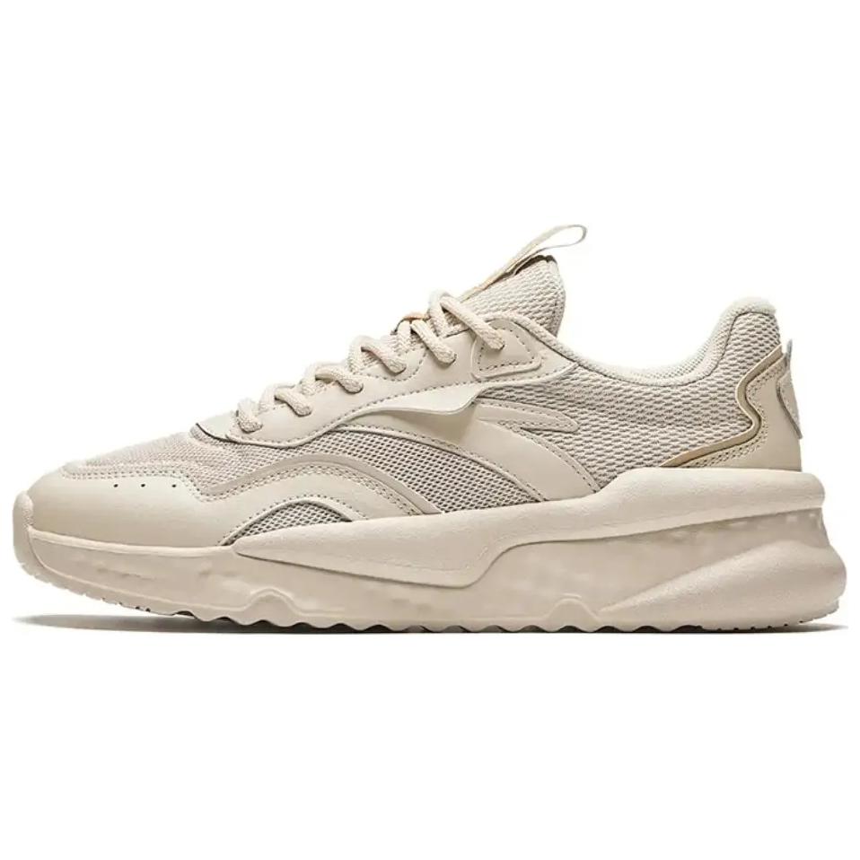 Anta Unruly Series Cushioning, Wear Resistant Low top Casual Shoes Women's Beige 922428823-4