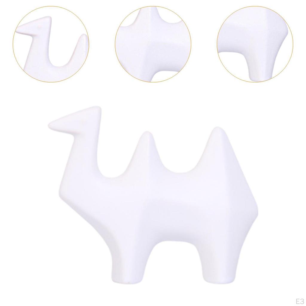 Статуэтка верблюда, статуя животного, художественные поделки, маленькая портативная модная скульптура-украшение для рабочего стола