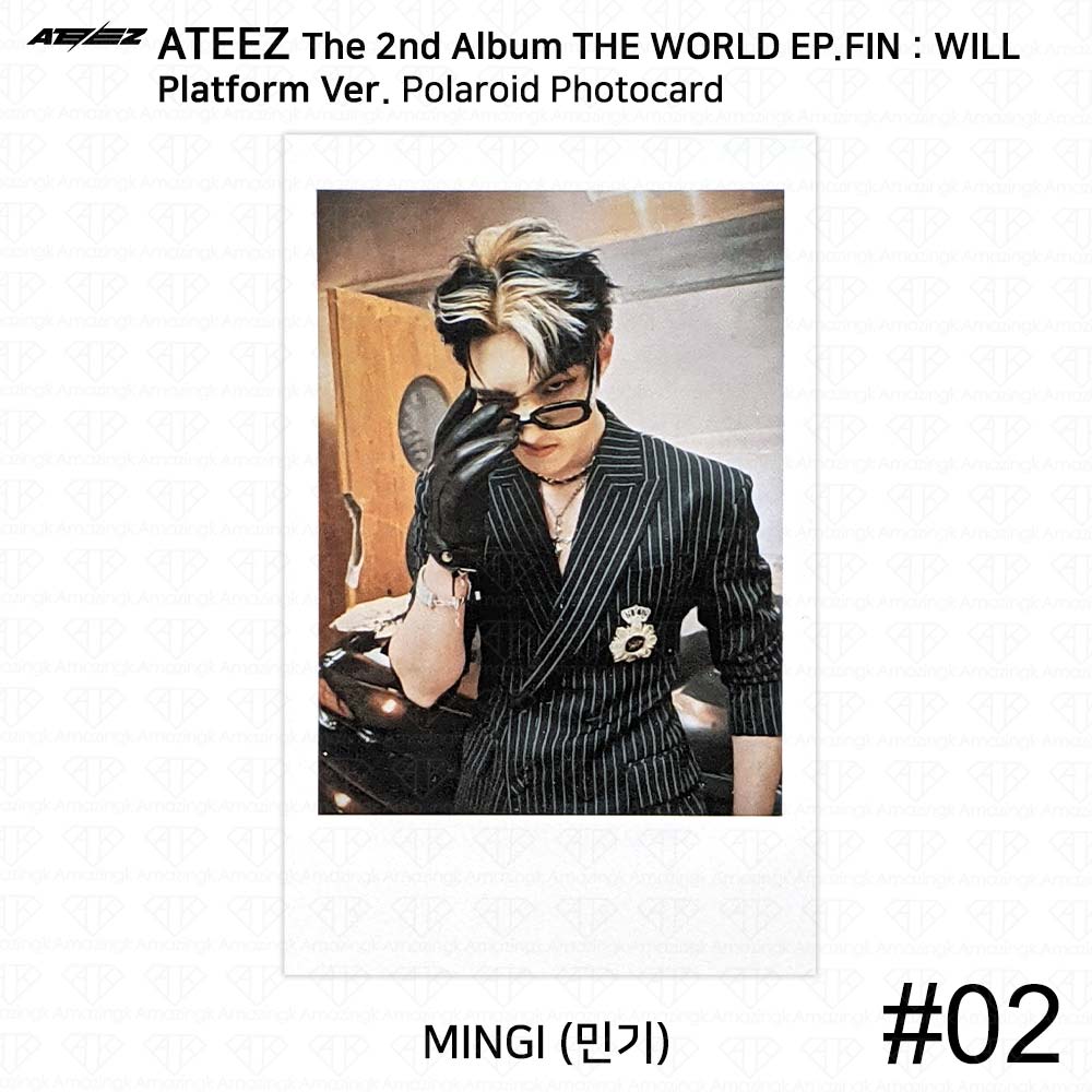 ATEEZ Второй альбом WORLD EP.FIN WILL Platform Ver. Наклейка Polaroid для фотокарточек