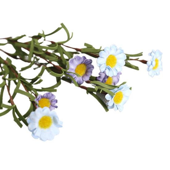 Искусственный поддельный шелковый букет ромашек для украшения дома, свадьбы, вечеринки, 8 головок