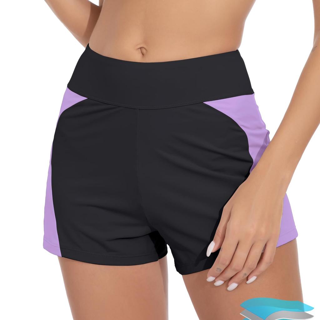 Женские эластичные брюки для йоги и фитнеса, пляжные брюки для плавания, плоские угловые менструальные физиологические брюки