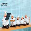 Moisture-proof Kitchen Ornament Chef Figurine, Resin Countertop Table Decoration, Funny Statue with Solid Figurine Seasoning Bottle/Bottle Opener