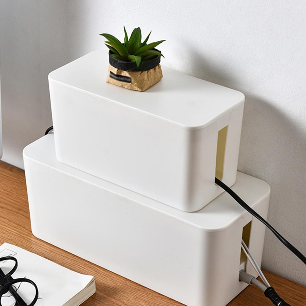 Ящик для хранения удлинителя, простой настольный ящик для хранения проводов домашнего использования