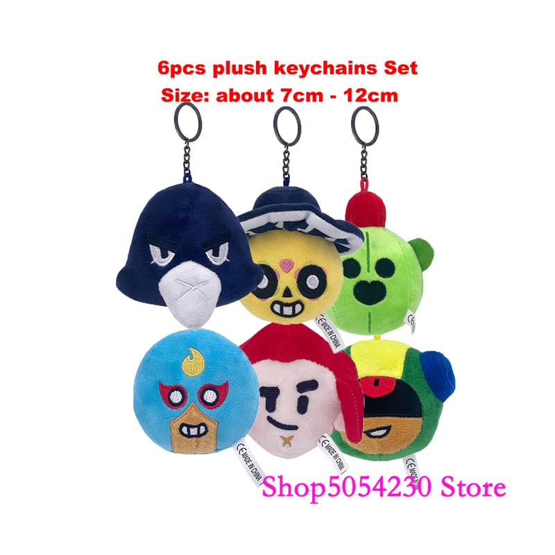 Cotton Spike Anime Figures Brawl Stars Kawaii Heroes Crow Nita Poco Colt Soft Stuff Mascot Boys Christmas Gifts Collectible