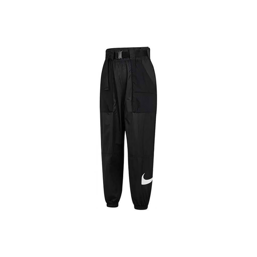 Nike Спортивные длинные брюки с карманом и логотипом в стиле колор-блок для женщин, низ, черный DB3867-010