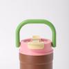 Stainless Steel Vacuum Insulated Travel Mug With Handle Dual-Drink Straw Lid 700ml Outdoor Office Car Use