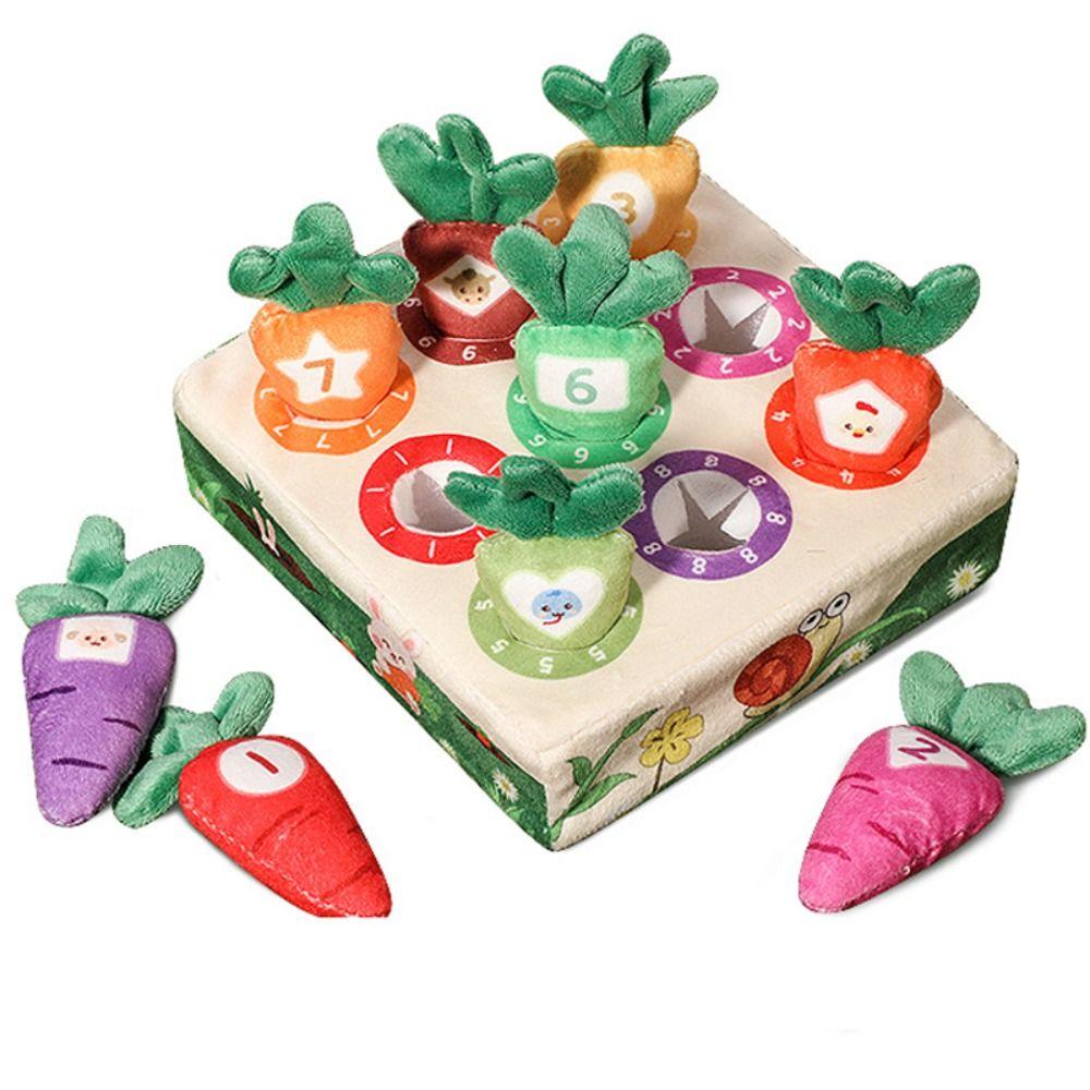 A Set Plush Educational Toy Crinkle Sheets Carrot Baby Toy High Quality Montessori Toy Gifts