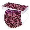 Трехслойная одноразовая пыленепроницаемая защитная маска с леопардовым принтом для взрослых