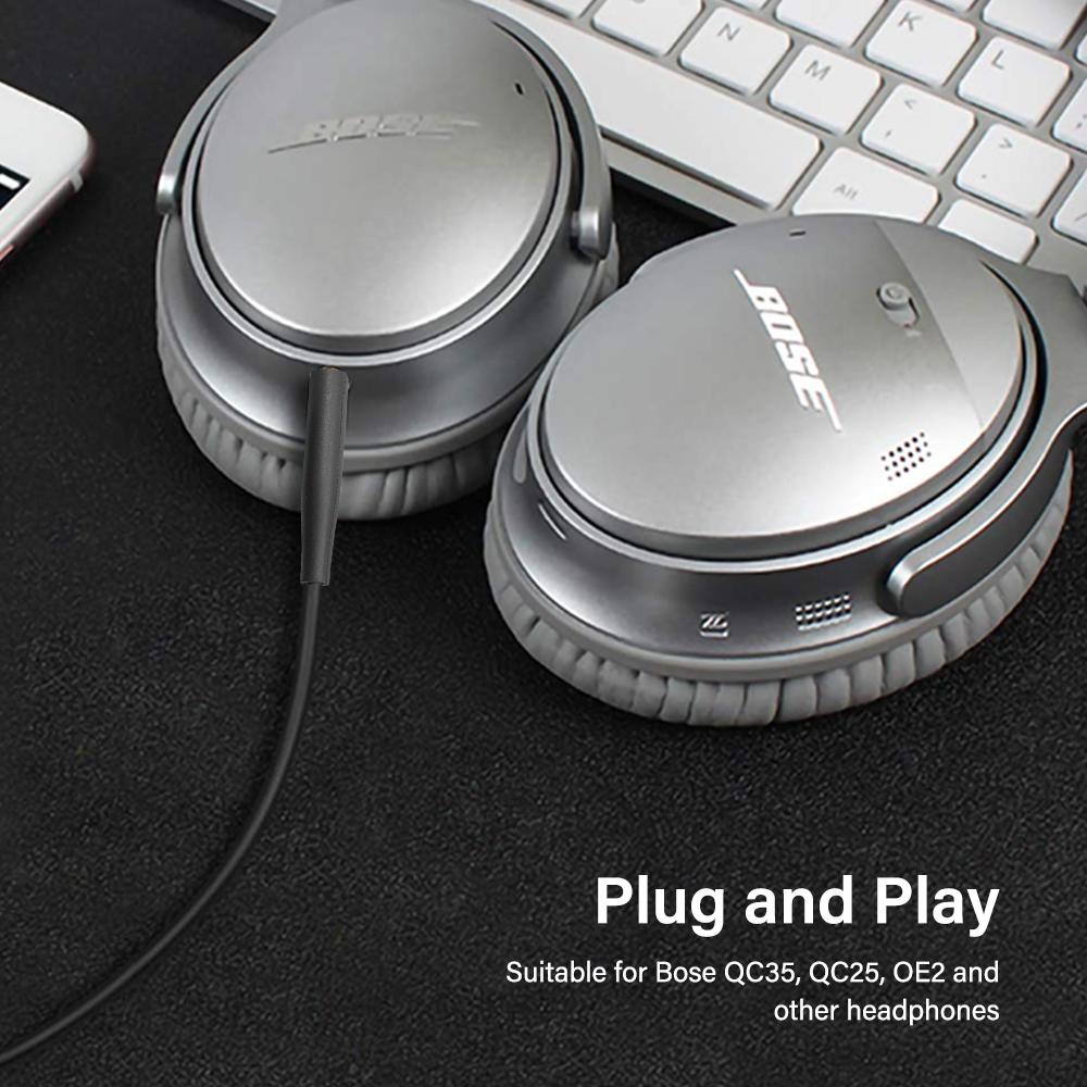 Аудиокабель HIFI с разъемом 2,5 мм на 3,5 мм для наушников Bose QC25 QC35 OE2 OE2I AE2 AE2i AKG JBL, шнур-адаптер TRS AUX, длина 1,5 м. Хороший продукт