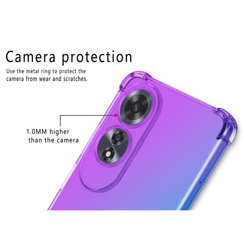 Градієнтний ТПУ чохол для OPPO A80 5G A60 A40 A40M A79 5G A98 A78 A58 A38 A18 A3 Pro Захисна кришка Ударопрочный Funda Coque Capa