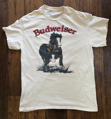 Мужская футболка Budweiser Белая Пивоварня Stead M Лагер St. Louis American Spell-Out