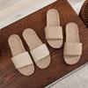 Summer Linen Slippers Woven Home Indoor Couple Sandals Breathable Non-slip Sweat-absorbing Wooden Floor Cotton and Linen Straw Shoes