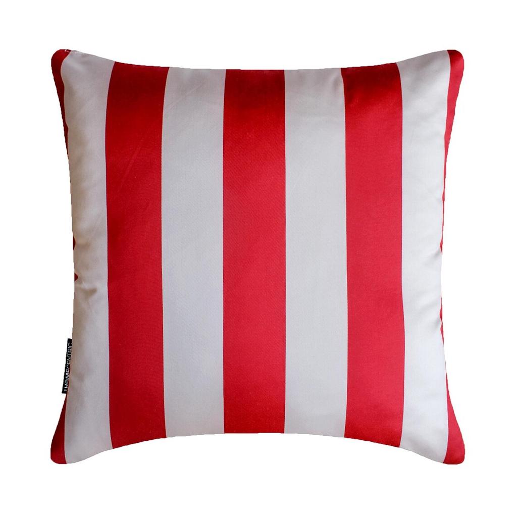 Design Decorative Throw Pillow Covers, Striped Modern Satin Cushion Cover Pack of 2 Pillowcases