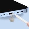 Ko'p funksiyali mobil telefon zaryadlash portini tozalash cho'tkasi 65 mm chang o'tkazadigan teshikni tozalash mini cho'tkasi egiluvchan mini yumshoq dumaloq cho'tkalar