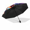 1PC Custom Name "Creative Kids' World" Automatic Folding Umbrella Compact Travel Umbrella for Men & Women, Ideal Gift for Christmas, Birthdays, Hallo