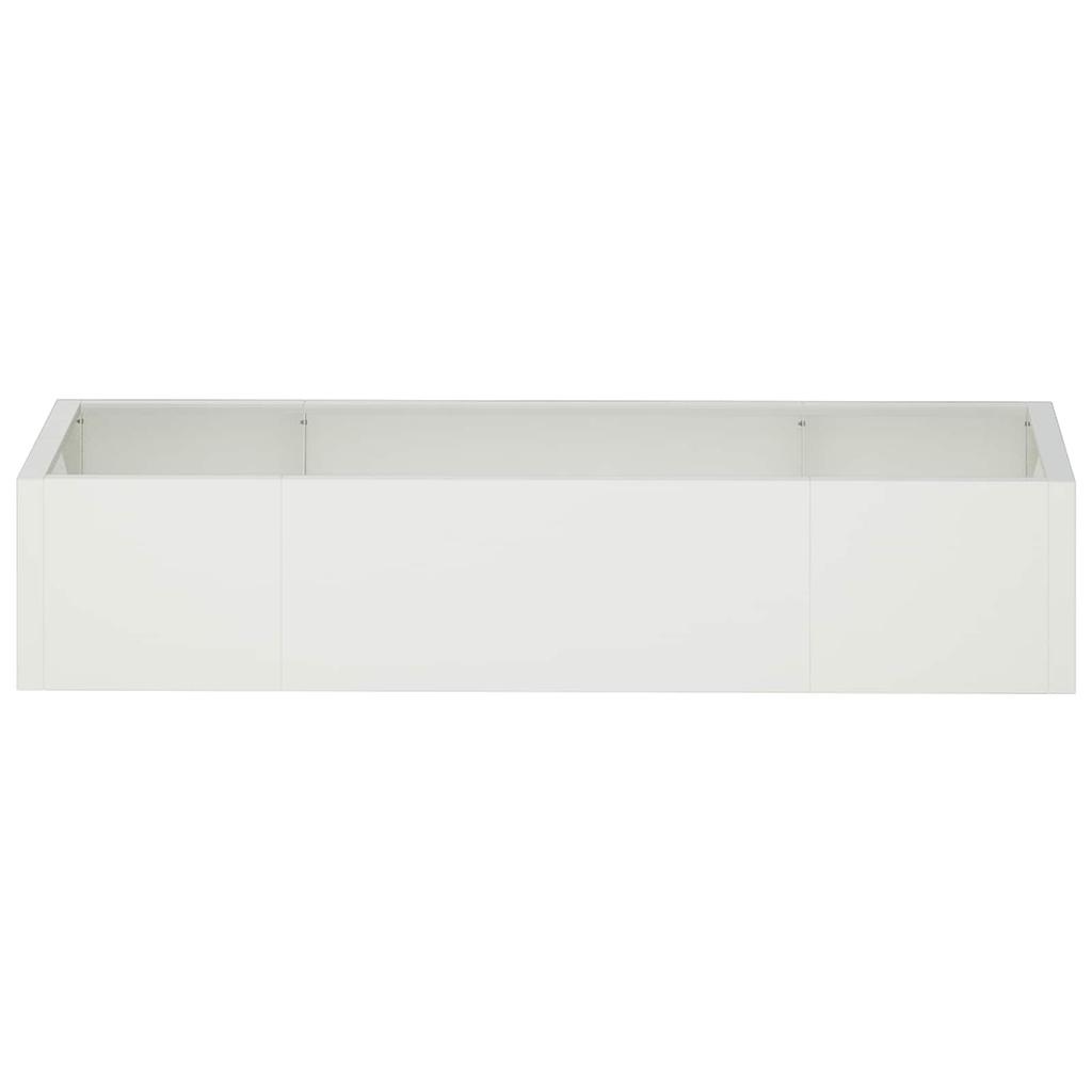 Retaining Wall 6 pcs 200 x 100 x 30 cm Steel White
