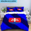 Slovakia's Bratislava Team 3PCS Bedding Set 2D Printing (Includes 1 Duvet Cover + 2 Pillowcases Coreless), Bedroom decor,Fan gift