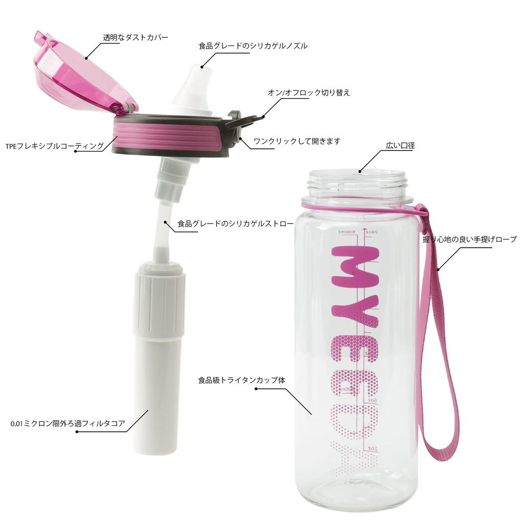 Из смолы также используется для медицинских целей MYEEDA Water Purification Pot Бутылка для воды 1 литр Tritan Water Bottle Бутылка для очистки воды Стильная портативная бутылка для воды