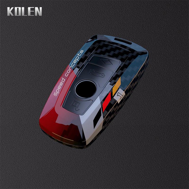 Чехол для автомобильного ключа из углеродного волокна ABS для BMW 1 3 5 7 серии X1 X3 X4 X5 X6 G20 G30 F15 F16 G01 G02 G05 F10 F20 F30 G07 F34