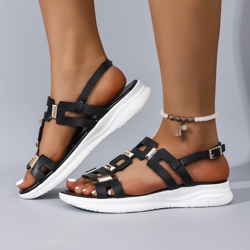 Fashion High-quality Fashion Casual Beach Shoes Comfortable Soft Soled Hook Loop Sandals New Male Roman Shoes New Summer Women Sandals