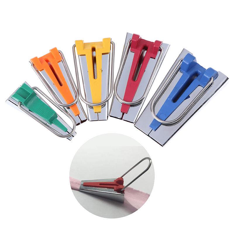5 Size Fabric Bias Tape Maker Tool Sewing Quilting 6Mm 9Mm 12Mm 18Mm 25Mm Set