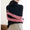 Heaps of Slim Turtleneck Sweater Women's New Winter Long Sleeve Knitted Bottom Shirt Match Color Inside the Top Woman