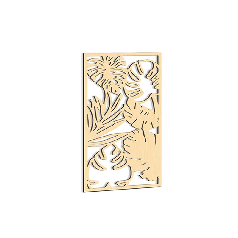 1PC 3D Wooden Palm Leaf Wall Decor Tropical Wall Decor Vintage Wooden Leaf Plant Minimalist