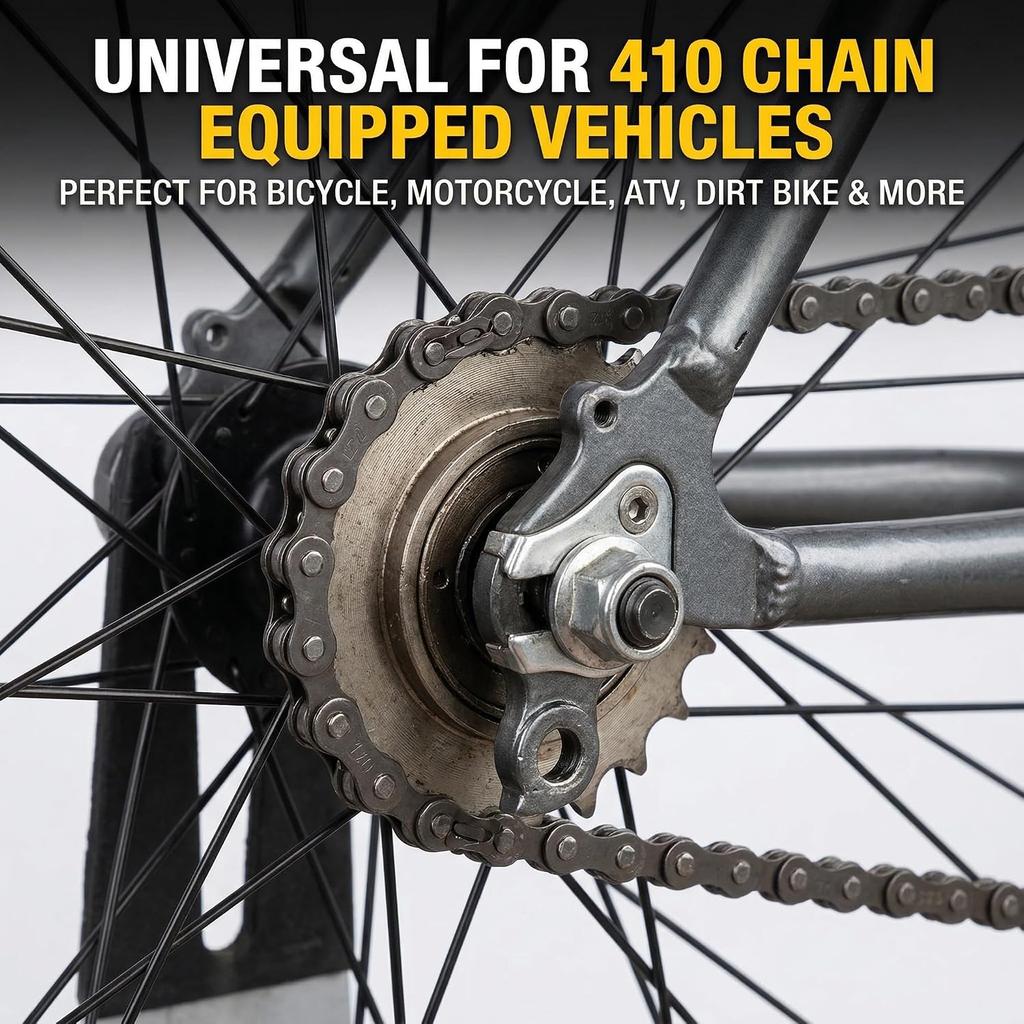 Chain Master Link, 10 Set Heavy Duty Steel 410 Chain Master Link, Lightweight Easy to Install Chain Connector Link Motorcycle ATV Dirt Accessory 410