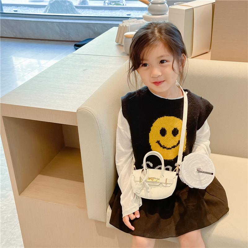 Stylish Mini Crossbody Pu Bag For Kids Chic Princess Coin Purse Accessory
