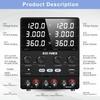 NICE-POWER SPS1203-2KD 0-120В 0-3А Три лабораторных блока питания Поддерживает независимый выход 240В последовательно 6А параллельно 5В 2А USB Вход AC220В