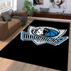 "Black Carpet with Dallas Mavericks Logo Design for Home Decor" Suitable for use as an anti-slip for living room bedroom sofas