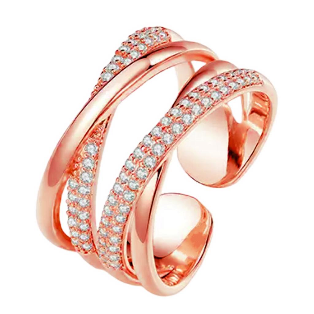 Модные двухслойные отверстия запутывают и переплетают кольцо