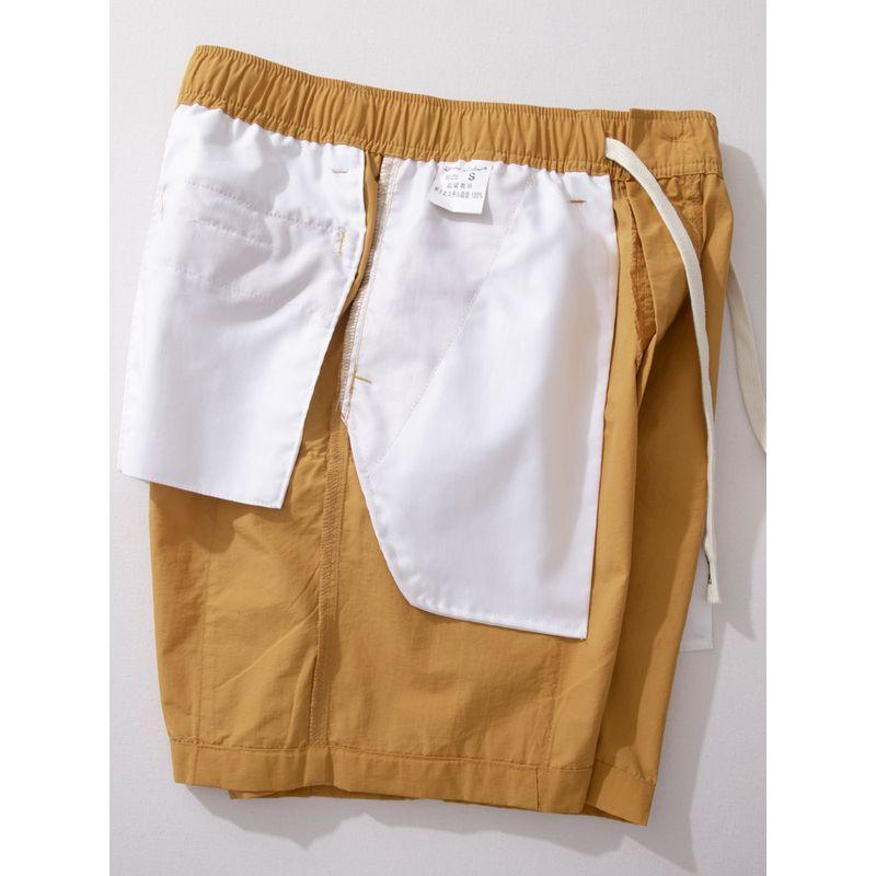 Parka Shorts Men's Summer Thin Quick-Drying Outdoor Leisure All-Match Middle Pants Fashion Brand Trend Straight-leg Loose Fifth Pants