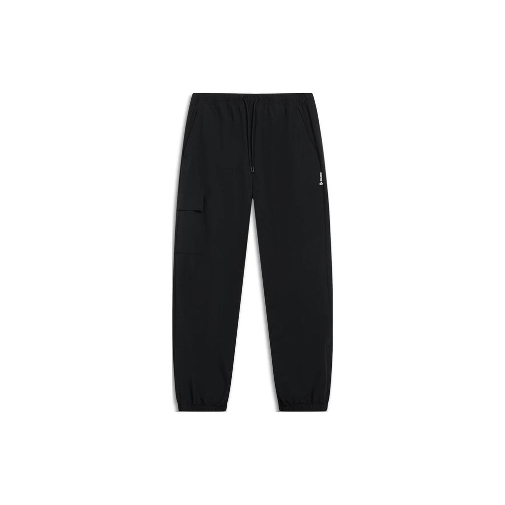 Li-Ning Anti-Wu Series Solid Color Drawstring Joggers Men Bottoms Black AYKT203-1