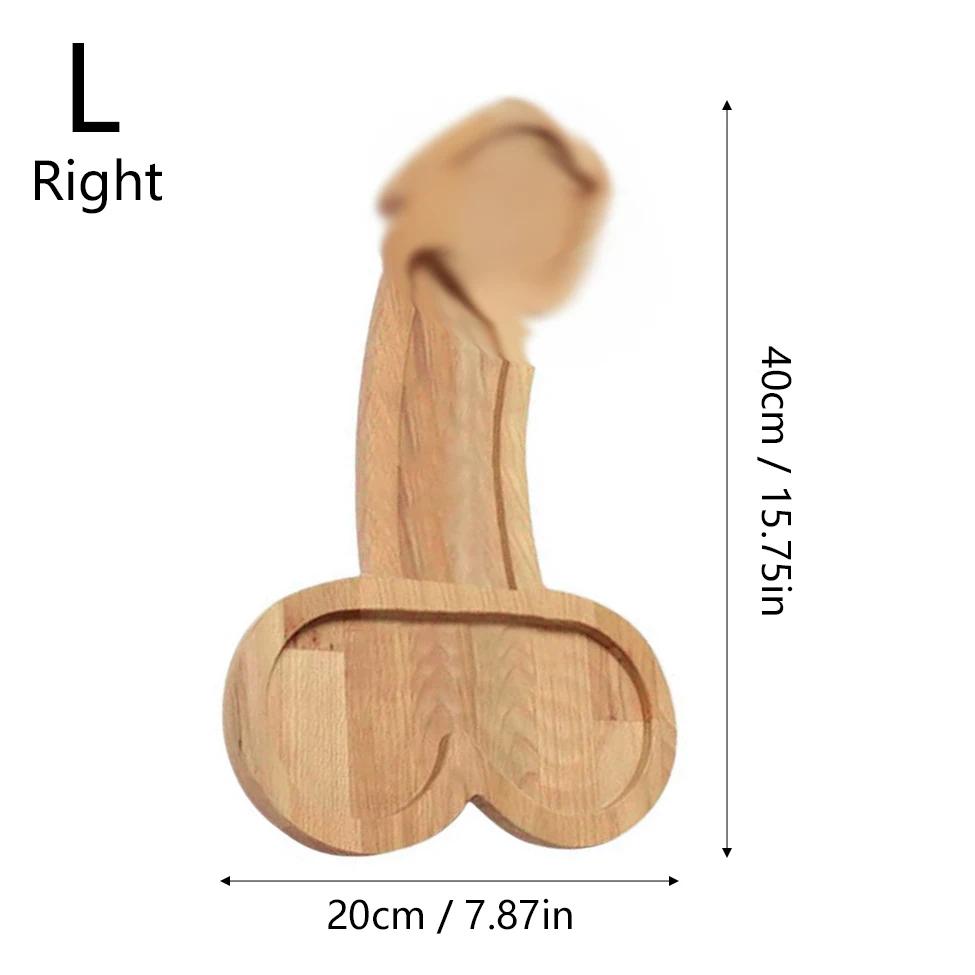 Creative Wooden Serving Tray -Multi-Use Snack&Candy Dish for BBQ, Party&Dining Table Decor,Fun Food Display Platter with Handles