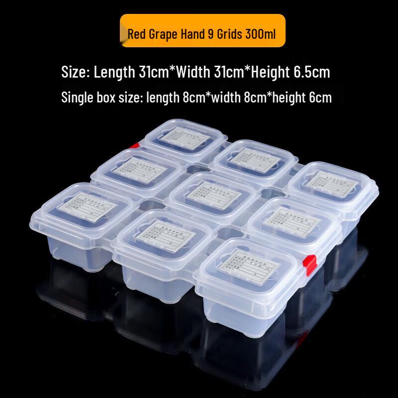 Plastic Compartmented Food Sample Storage Box