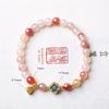 Amethyst & White Crystal Beaded Bracelet for Girls - Sweet Summer Fairy Jewelry