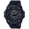 Мужские часы G-SHOCK GST-W100G-1BJF [G-STEEL] круглые черные смоляные цифровые аналоговые
