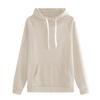 Women's Casual Loose Solid Color Long-sleeved Crewneck Sports Hoodie