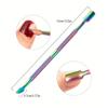 Holographic Stainless Steel Cuticle Pusher for Multi Function Remover Nail Care Manicure and Pedicure