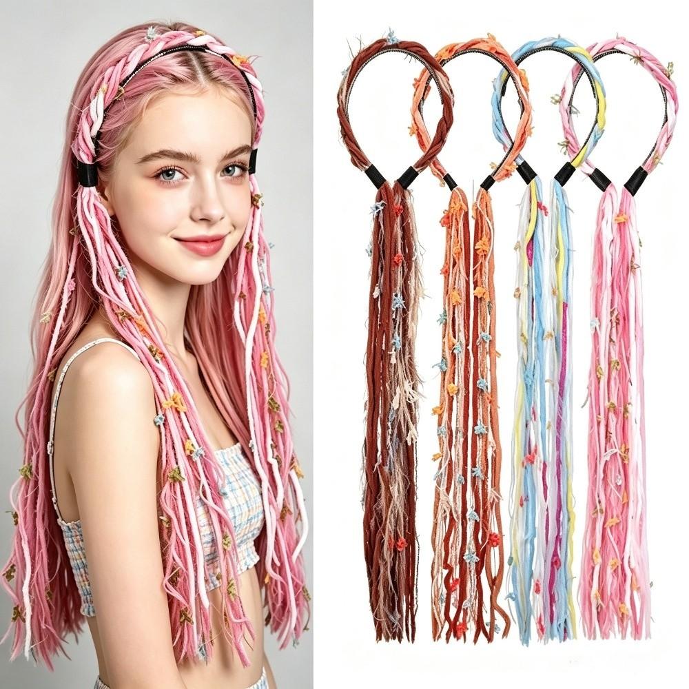 Braided Design Braided Headband Colorful Tassels Fashion Headband Daily Wear