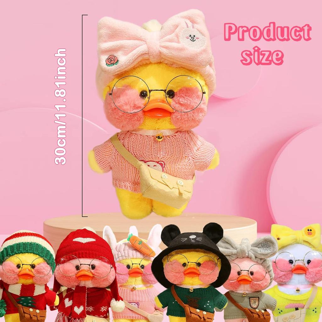 Мягкая игрушка-утка, милая плюшевая мягкая утка, 30 см, плюшевая кукла, корейская интернет-знаменитость, поддерживает гиалуроновую кислоту, маленькая кукла-утка, подарки-сюрпризы для детей