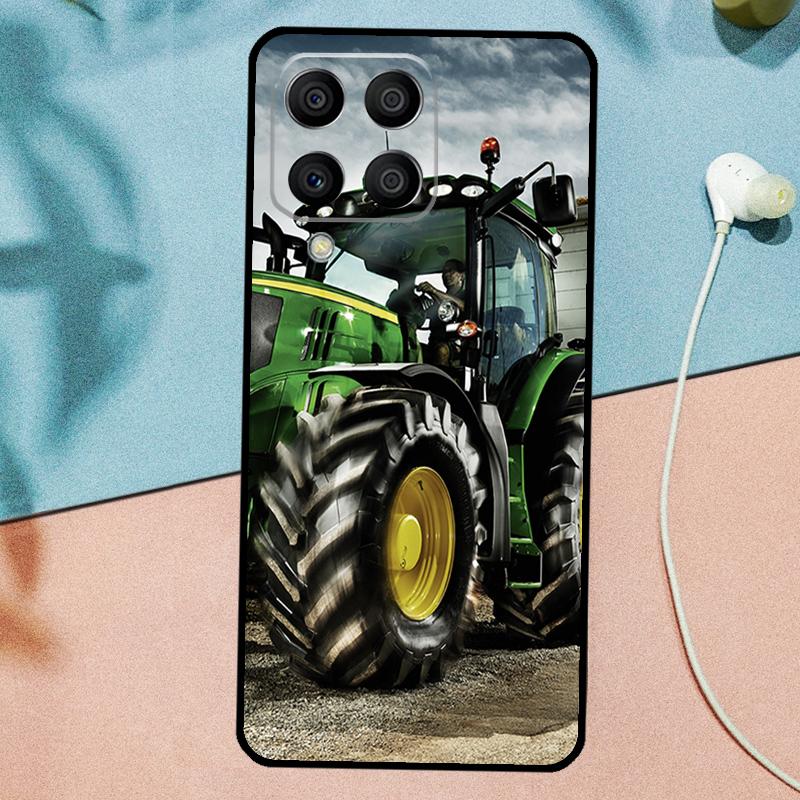 Чехол для Samsung Galaxy M21 M31 M11 M13 M33 M53 M16 M06 M12 M14 M15 M35 M55 M34 M54 M32 M52 с рисунком Сельскохозяйственный транспорт Трактор