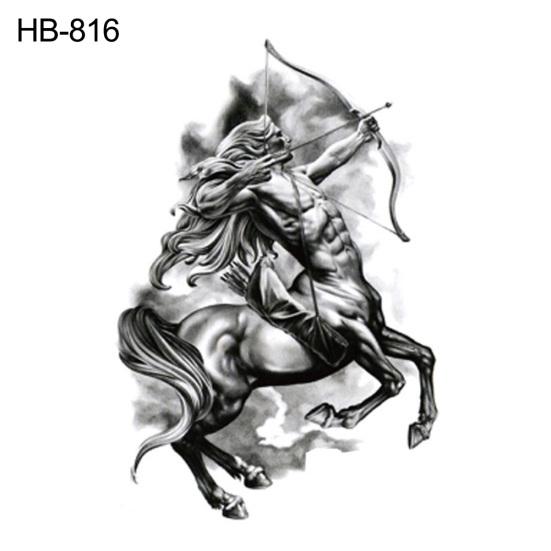 Прохладный Тигр Лев Дракон Рука Плечо Водонепроницаемая Временная Поддельная Татуировка Наклейка